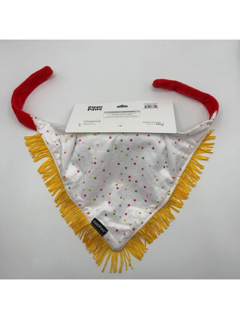 ZippyPaws Birthday Bandana and Bone 2-Pack Dog Toy Plush Zippy Paws ZP1600 NEW